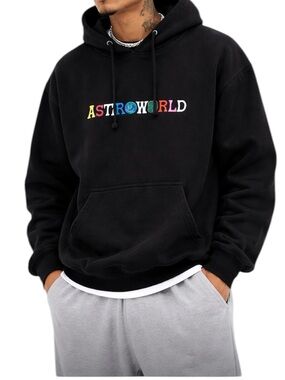 Travis Scott Astroworld Logo Hoodie Mens Size Medium